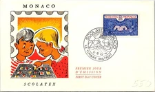 Monaco FDC 1963 SCOLATEX - J20104
