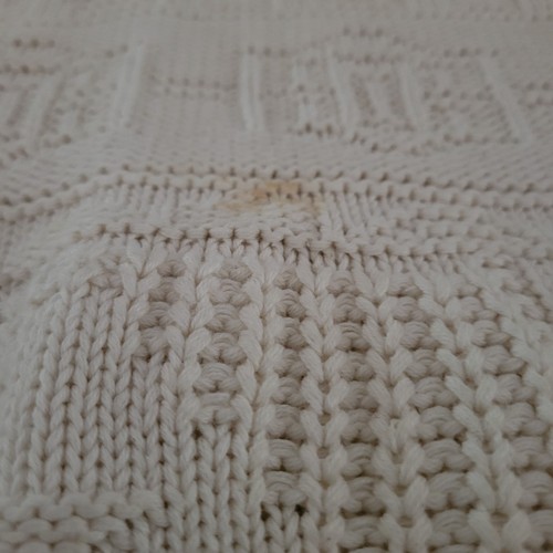 Maglione Vintage Woolrich Maglia Cavo Made In USA Uomo XL Avorio Beige Cotone - Foto 11 di 11