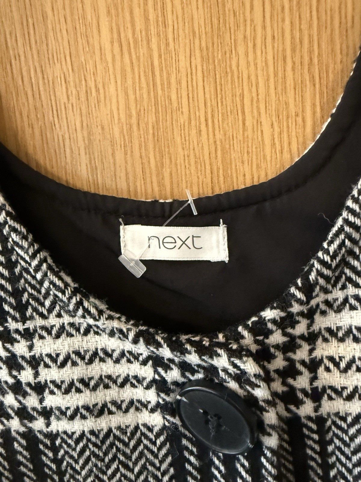 Next Girls Dress Black and White Age 12 Years Excellent Condition image 3