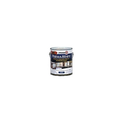 Perma-White 2711 Mold & Mildew Proof Interior Paint, White Satin, Gallon -