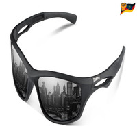 Duduma Sonnenbrille Herren Polarisiert UV400 Schutz Sportbrille Laufen Fahrr
