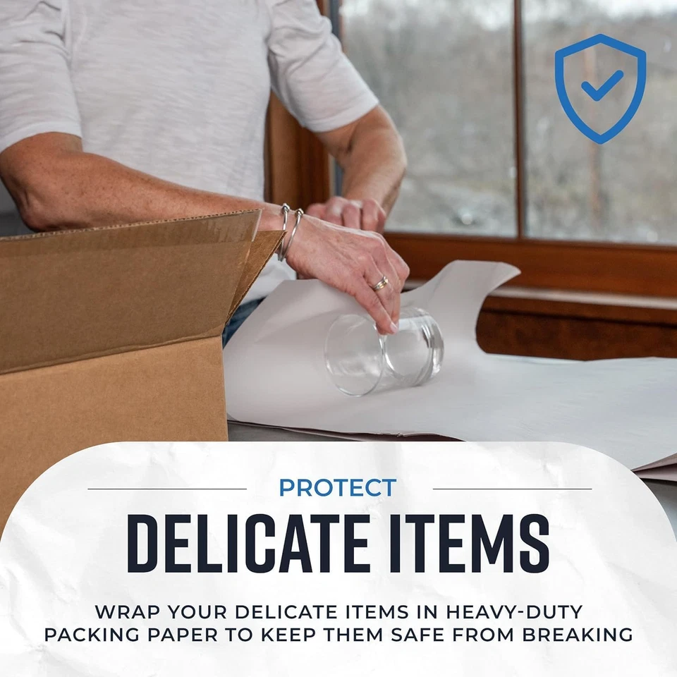 Newsprint Packing Paper Sheets for Moving - 10Lb - 320 Sheets of Newspaper Paper - Image 3 of 4