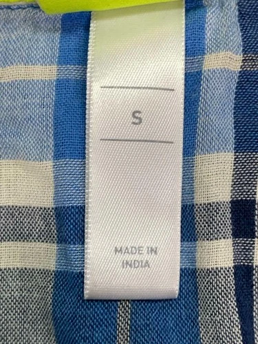 Adidas NEO Label Plaid  Vintage Sleeveless Hooded Shirt Vest Blue Check 2010,S. image 6