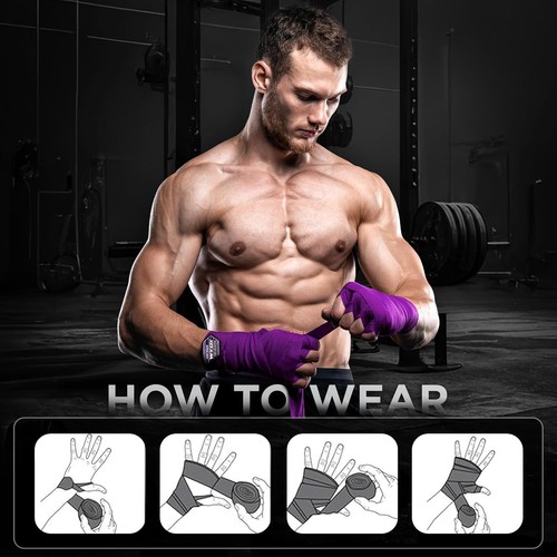 Training Boxing Glove &Boxing Hand Wraps Bundle for Kickboxing,Muay Thai,Support - Picture 81 of 111