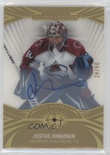 2021-22 Ultimate Collection Introductions Gold 28/50 Justus Annunen Auto 0il7