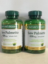 Lot of 2 Natures Bounty Saw Palmetto 450 mg -...