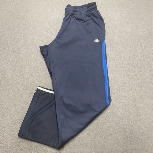 Vintage Adidas Track Pants Mens Large Blue White Striped Casual Hip Hop Y2K