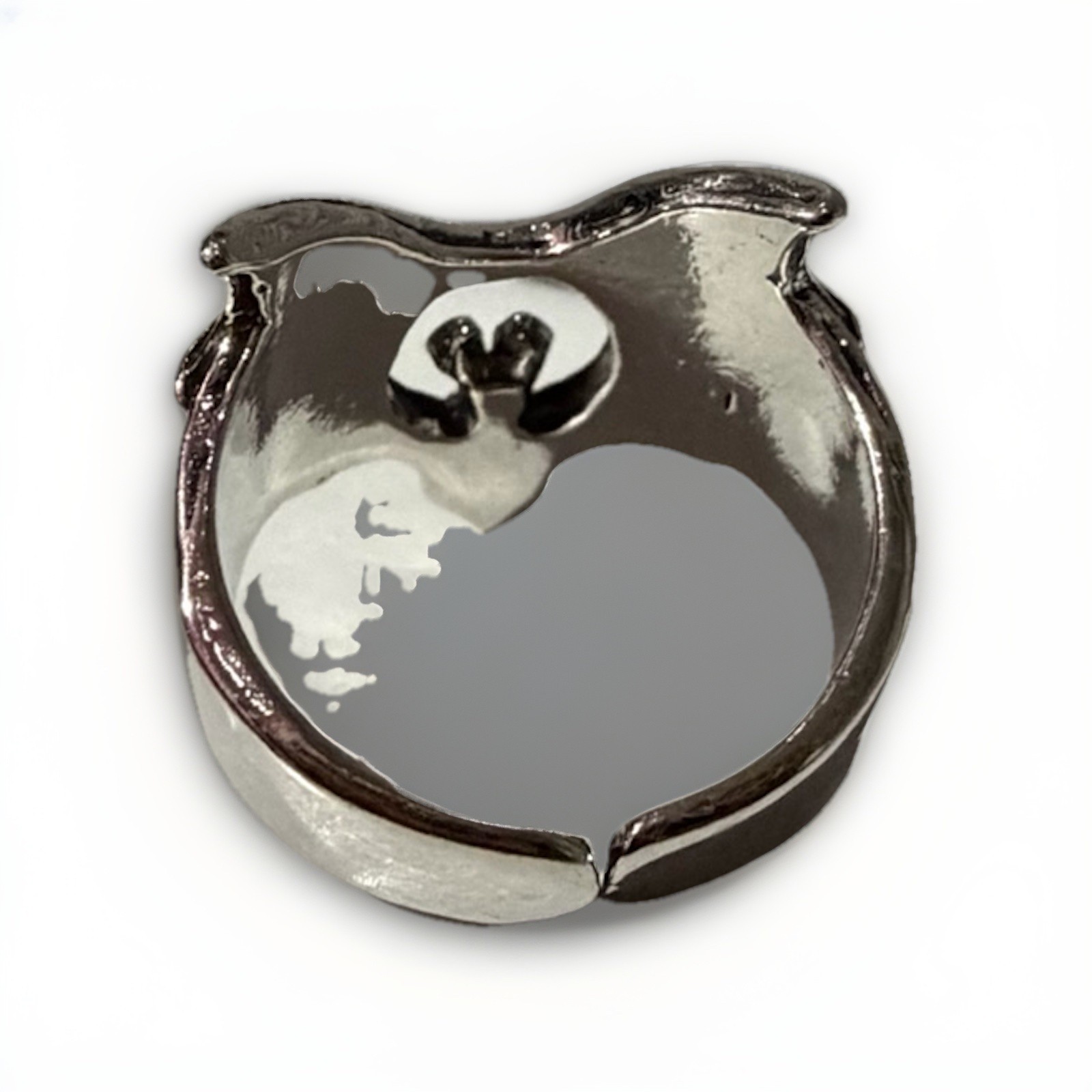 Bat Statement Silver Metal Ring Gothic Halloween … - image 6