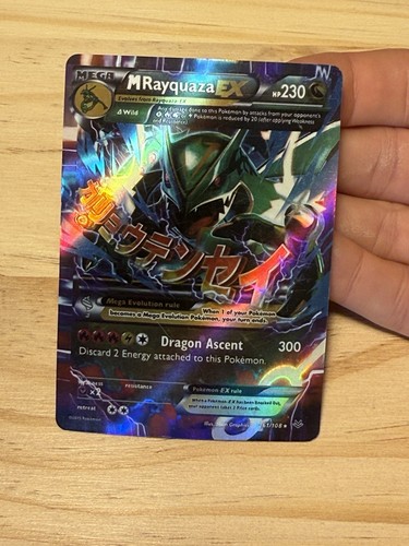 M Rayquaza EX - 61/108 Pokémon TCG XY: Roaring Skies Ultra Rare - Picture 3 of 4