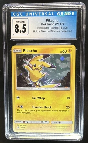 2017 Pokemon SM Black Star Promos Pikachu #SM98 CGC 8.5