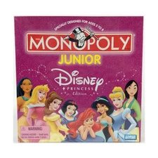 Parker Bros Pop Culture Monopol  Monopoly Junior - Disney Princess  Box Fair/VG