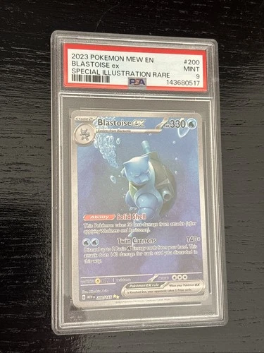 Pokemon 2023 Blastoise ex 200/165 SIR Scarlet & Violet 151 PSA 9