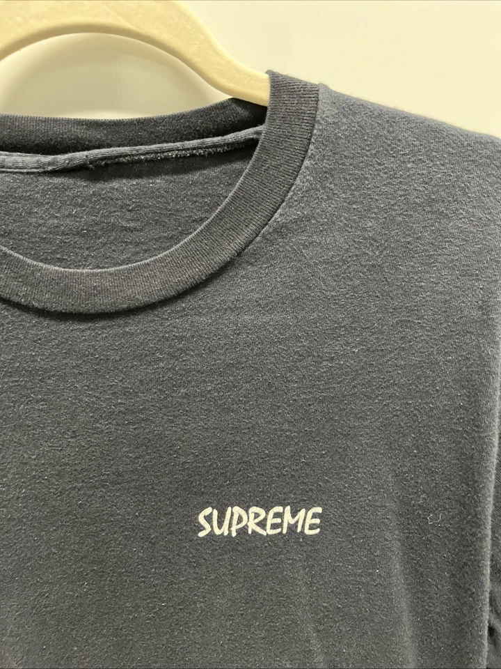 Camiseta FW14 Supreme Stalion Manga Larga L/S Negra Talla Grande Se Ajusta a M Etiqueta De Colección Mis Foto 4 de 4