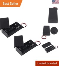 Lightweight 18650 Battery Holder Box with Tinned Wires for Easy Connectivity