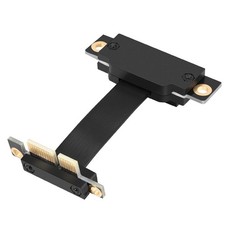 PCIE X1 Riser Cable Dual 90 Degree Right Angle PCIe 3.0 X1 to X1 Extension3662