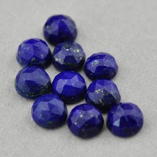 6mm Lapis Lazuli Round Rose Cut For Making Jewelry Loose Gemstone