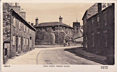 FDV 1959 Postkarte, King Street, Market Rasen, Lincolnshire