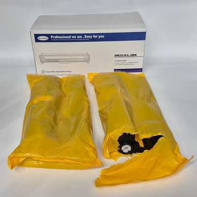 2-Pack DR223CL Black Drum Unit for Brother High Yield Compatible Open Box