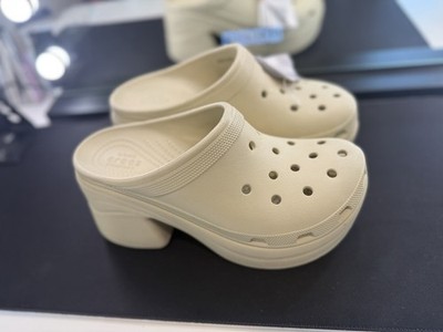 Crocs NWT Chunky Bone Beige Siren Clogs Platform Mules Men\'s Sz 11 Casual Y2K Amazon.com | Crocs Siren Unisex Clogs – Round Toe Silhouette  main image 4