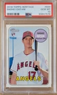 PSA 10/ GEM-MT! 2018 Topps Heritage SHOHEI OHTANI Rookie Card #600 ANGELS