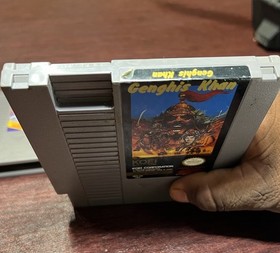 Two NES Games(double Dragon and Genghis Khan) Nintendo Entertainment System NES
