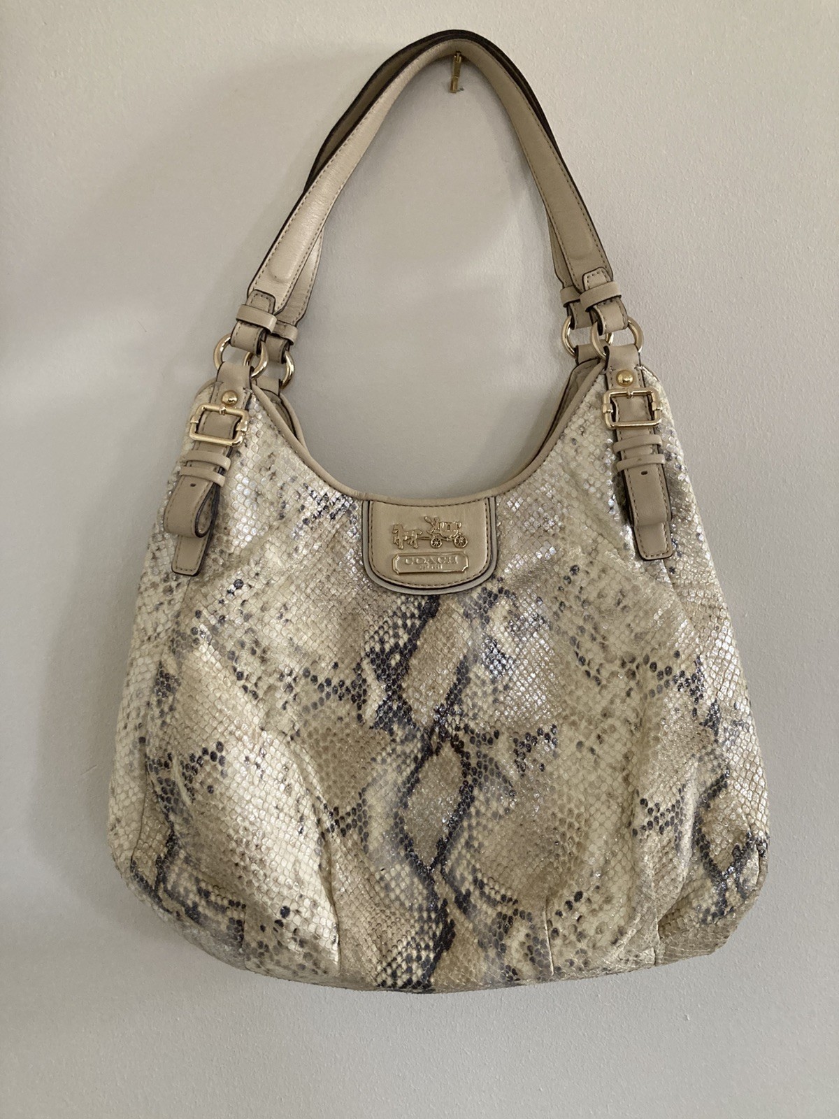Coach Limited Edition Madison Maggie Python Leath… - image 1