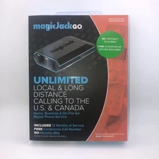 Magic Jack Go 2017 VOIP Phone Adapter Portable Home and On-The-Go Digital Phone