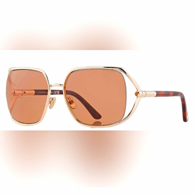 Tom Ford Goldie FT1092/S 28E Women s Oversized Square Sunglasses Rose Gold