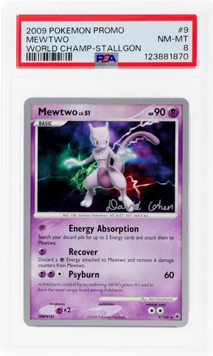 2009 Pokemon Promo Mewtwo World Championship Stallgon #9 PSA 8