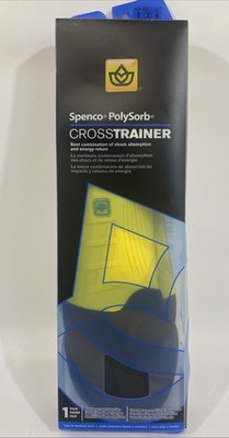 Spenco Polysorb Crosstrainer Low -Medium Arch #3 Mens 8-9.5 Women 9-10.5 Insoles