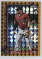 2025 Topps Chrome Update Gold Geometric Refractor /50 Tim Tawa #USC104 10h2