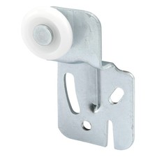 Roller Assembly, 7/8 in Dia Roller, 1/4 in W Roller, Nylon/Steel, Silver, 1-Roll