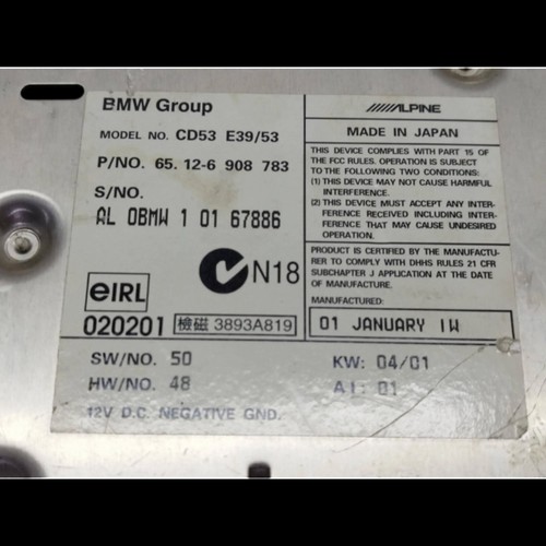 BMW 5 E39 Lecteur de Musique Avec GPS 6908783 2.5 Essence 125kw 2002 29472425 - Bild 10 von 10