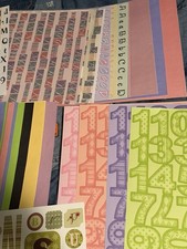 HUGE Bulk Scrapbooking Embellishments, Letters and Stickers Lot 100 Items