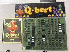 Q-Bert Arcade PCB Gottlieb Manual & Header WORKING 100% RARE !!!
