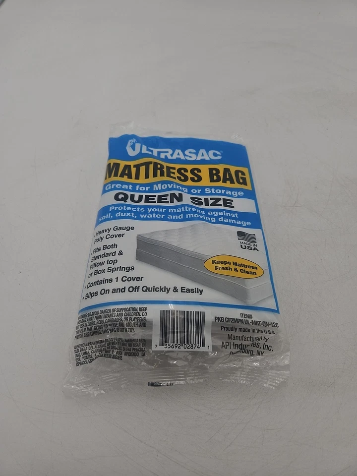  High Performance Queen Size Mattress 2.0 MIL (eq) Clear Cover Waterproof Bags  - Image 3 of 4
