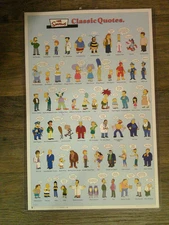 THE SIMPSONS’ CLASSIC QUOTES BY MATT GROENING, 2006 Scorpio Posters 17"x11"