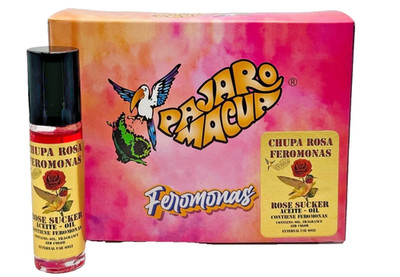 12 Aceites Chupa Rosa Con Feromonas Del Pajaro Macua   Pink Desire Oils