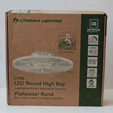 Lithonia Lighting CPRB LED Round High Bay Adjustable Lumens & Color Temperature