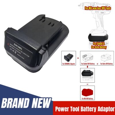 Akku Adapter für Einhell 18V Konvertieren zu für Milwaukee 18V Elektrowerkzeug