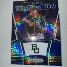 Nick Lofton 2020 Prizm Draft Picks Thunderstruck Blue Pulsar Prizm #TH-9 @118