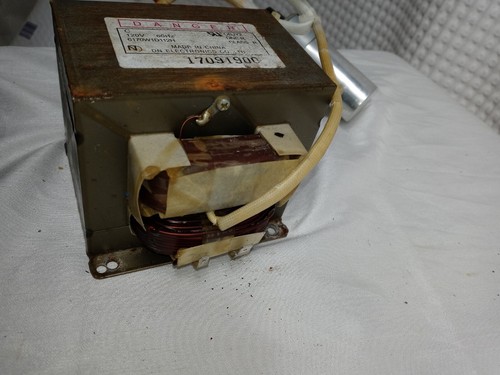 GE PT7800SH6SS High Voltage Transformer WB17X10030 & H.v. Capacitor WB27X11033 - Picture 3 of 5
