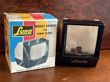 Vintage ~ Luna Midget 35mm Slide Viewer No. 1105 with the Original Box