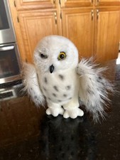 Douglas Plush White Spotted Snow Owl Hedwig Stuffed Animal Realistic 8"