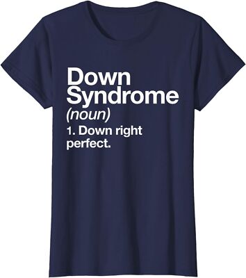 Down Syndrome Definition Awareness Month Quote Ladies' Crewneck T-Shirt