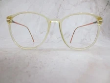 Manne Cosmopolitan Hearst Eyeglasses Frame Women's Beige Full Rim Square 140