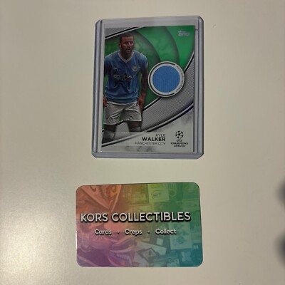 Man City KYLE WALKER MATCH WORN PATCH 117/199 - 2023/24 TOPPS UCC SUPERSTAR RELI