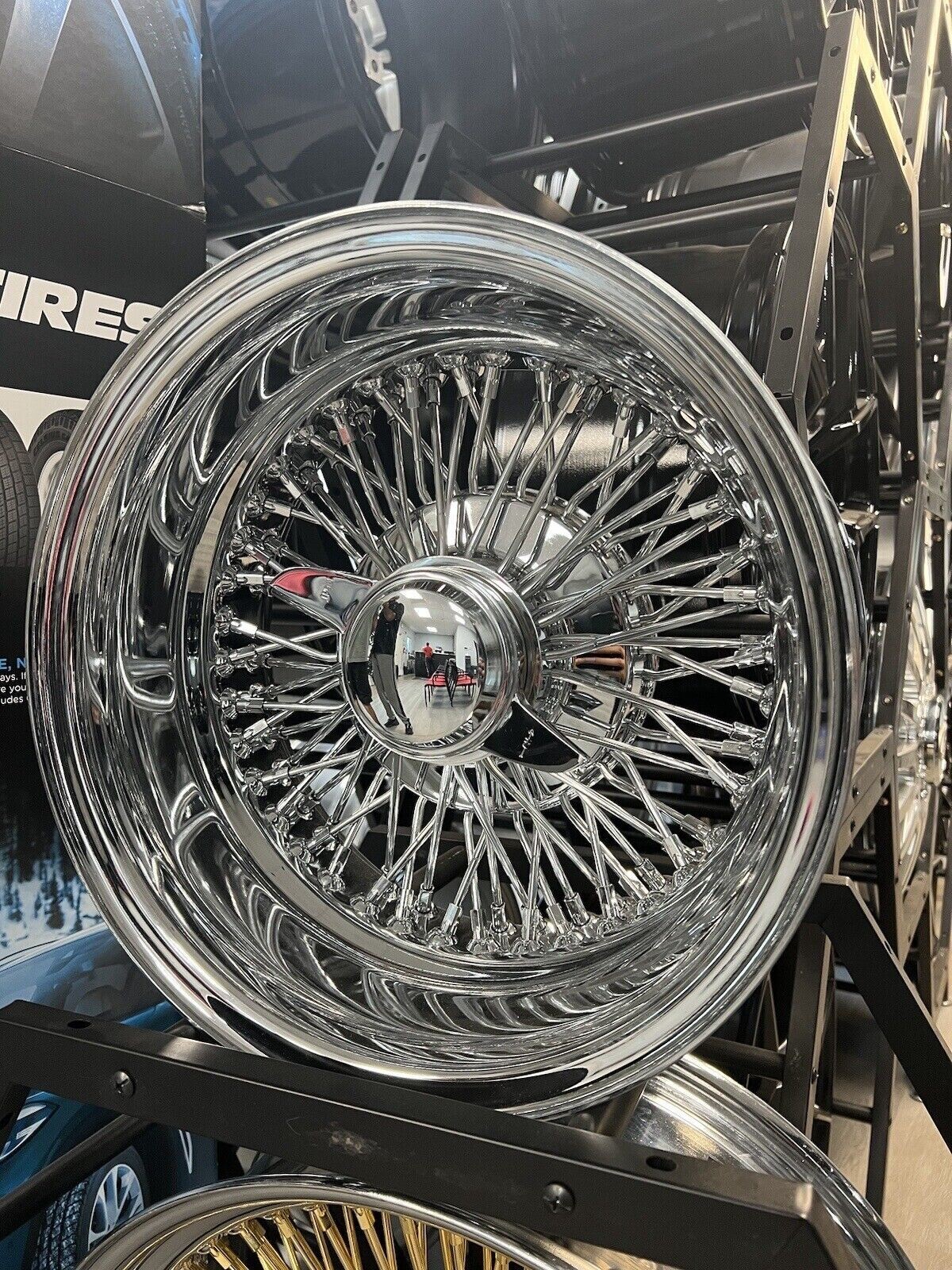 14x7 Zenith Style Rev 72 Spokes Cross Lace All Chrome Lowrider Wire