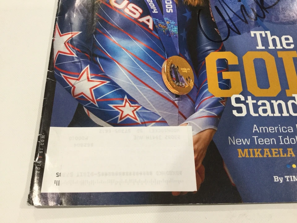 Mikaela Shiffrin Signed Autographed Full Sports Illustrated SI Beckett BAS COA b - Image 4 of 4