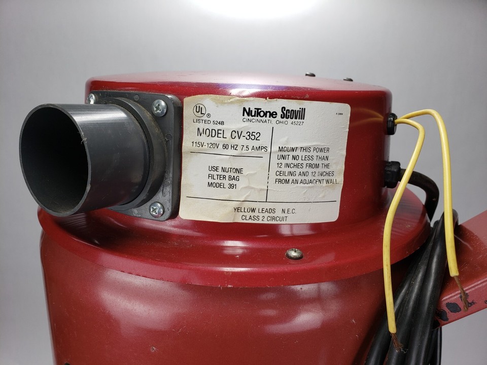 NuTone CV352 Central Vacuum Power Unit Home Central Vac System Dust